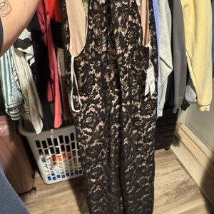 Julia Jordan Black Elegant Jumpsuit